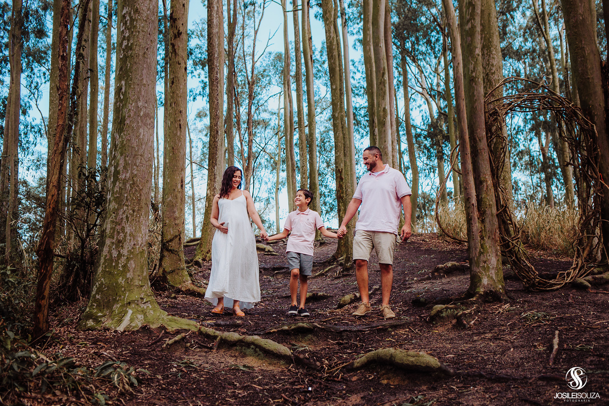 Ensaio de Gestante no Bosque dos Eucaliptos
