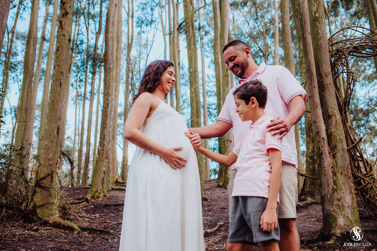 Ensaio de Gestante no Bosque dos Eucaliptos