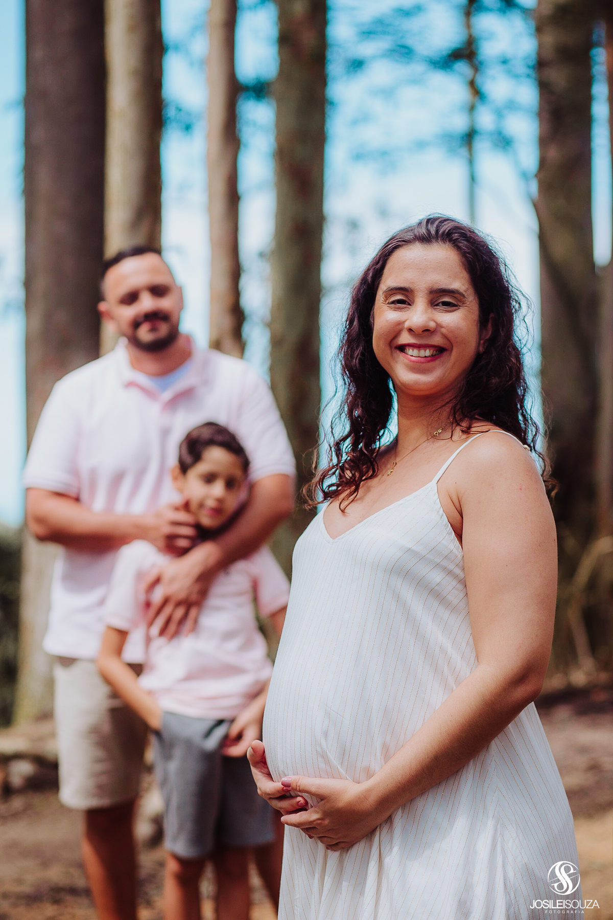 Ensaio de Gestante no Bosque dos Eucaliptos