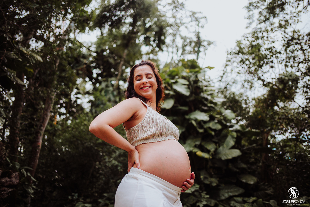 Ensaio de Gestante no Horto do Fonseca