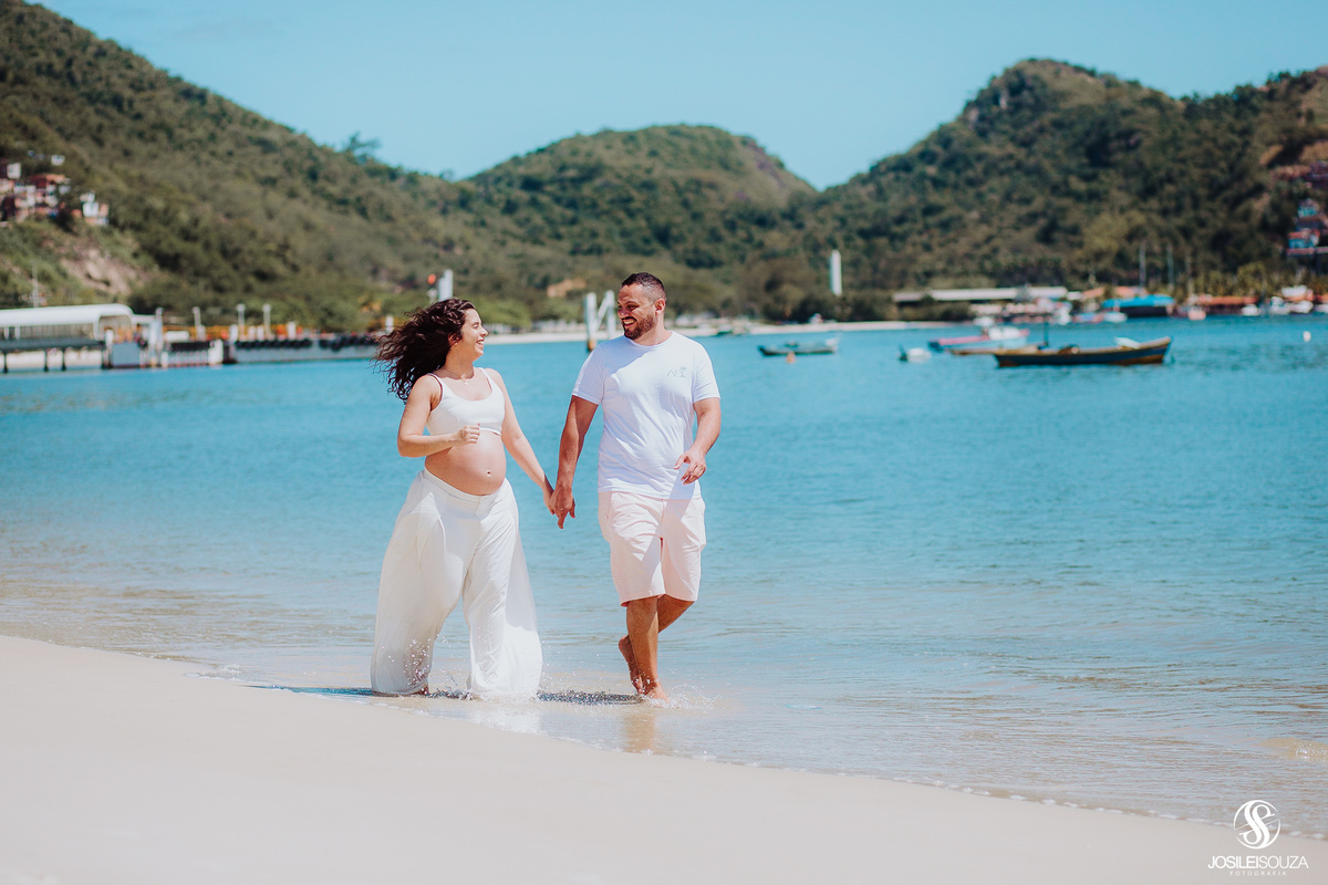 Ensaio de Gestante na Praia de Charitas Niterói