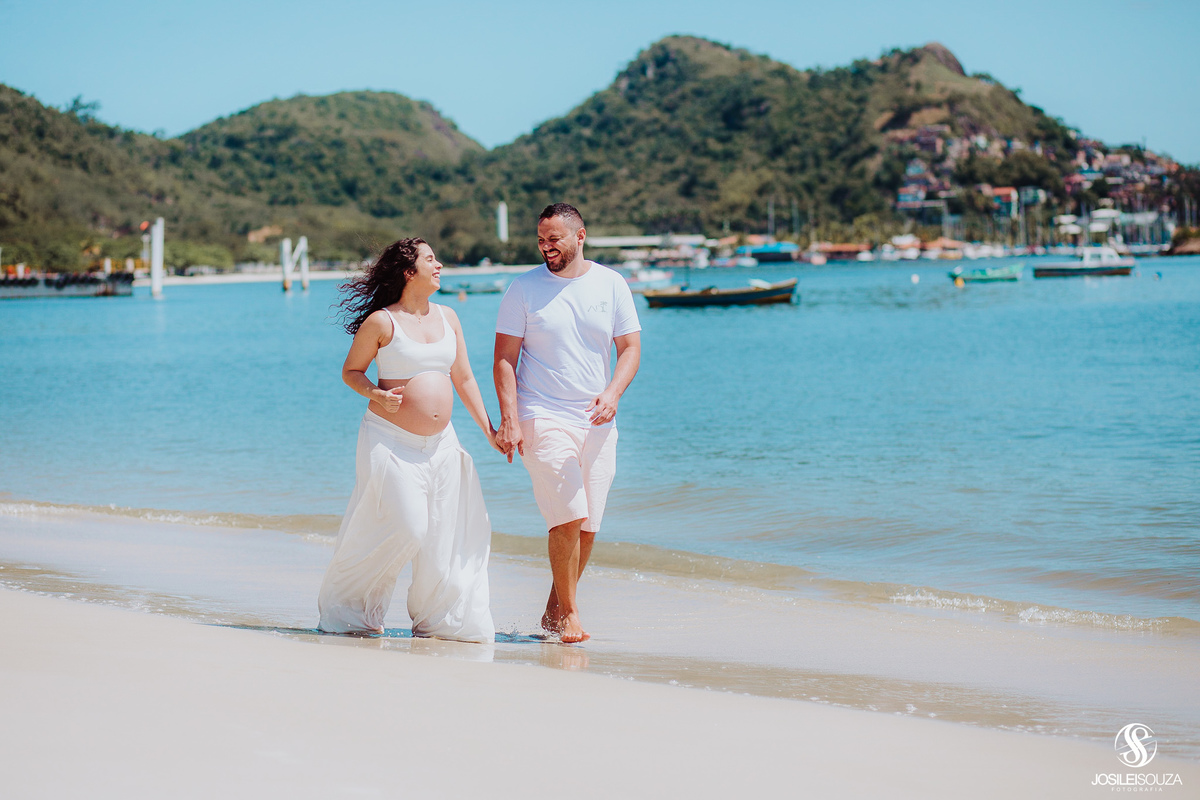 Ensaio de Gestante na Praia de Charitas Niterói