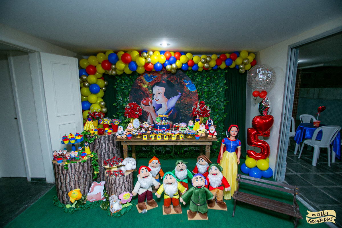 Aniversário com Tema da Branca de Neve