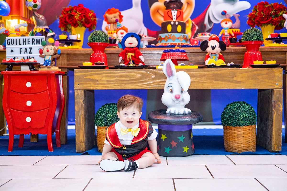 Aniversário de criança com Síndrome de Down