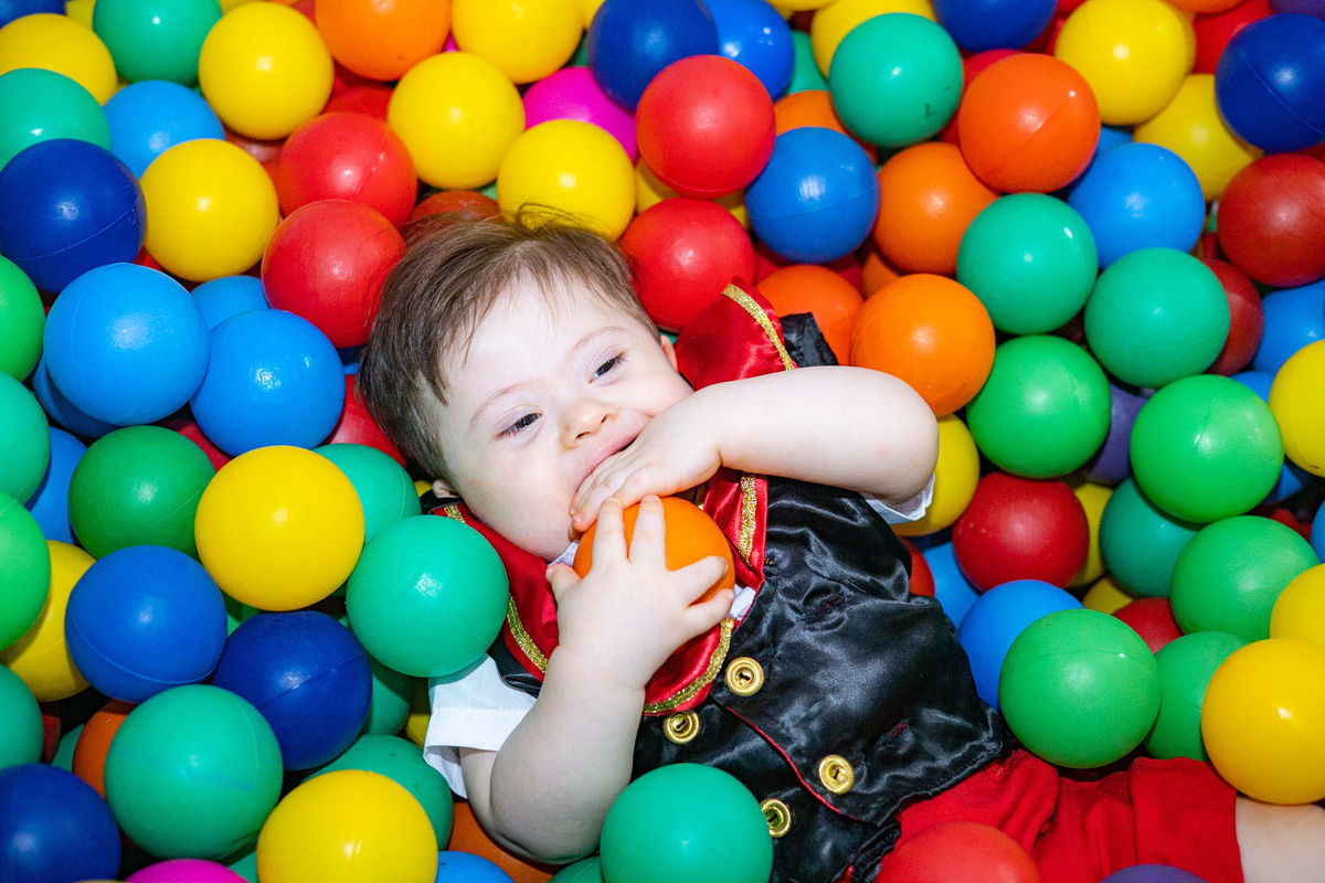 Aniversário de criança com Síndrome de Down