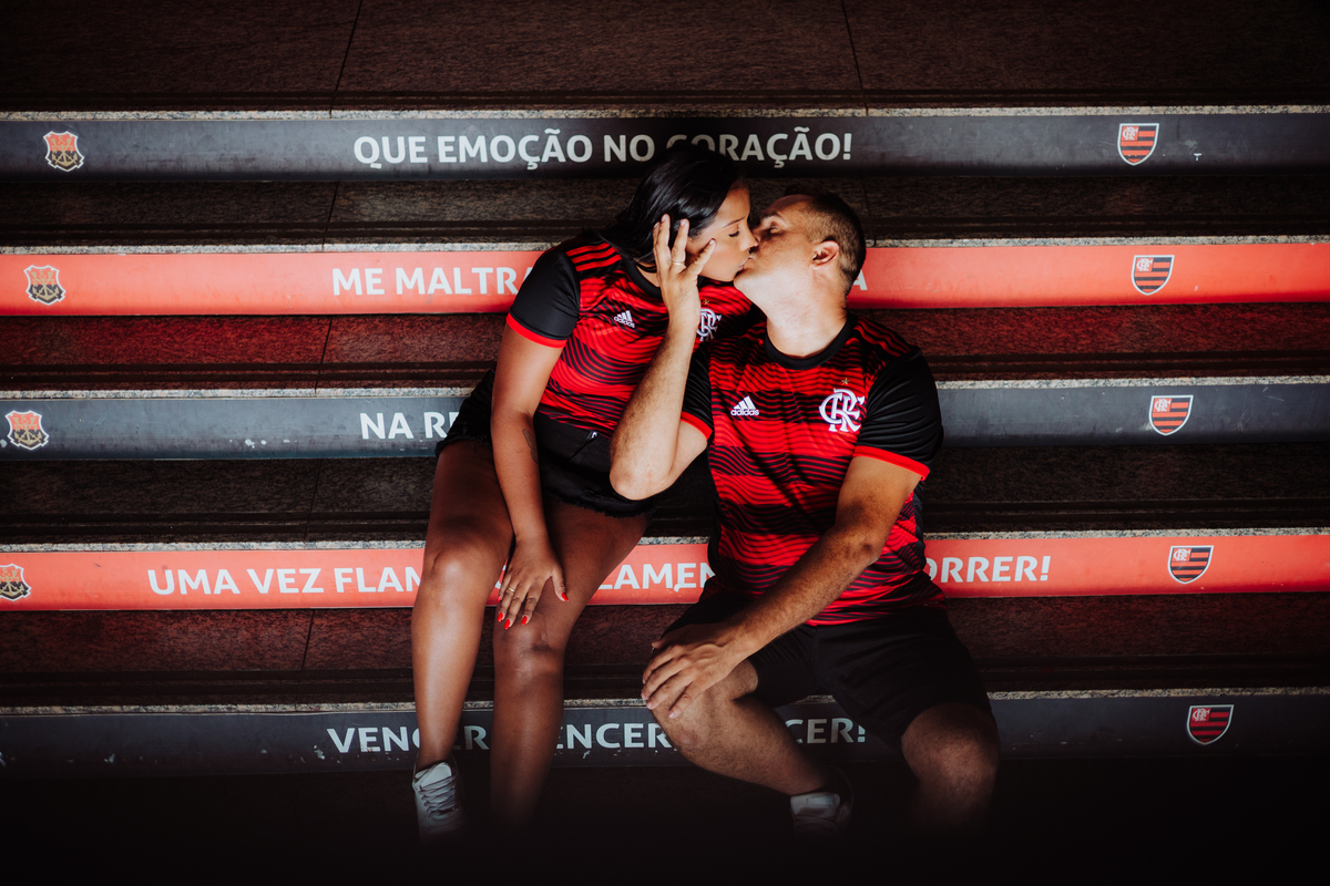 Ensaio Pré Casamento no Maracanã - Flamengo - RJ