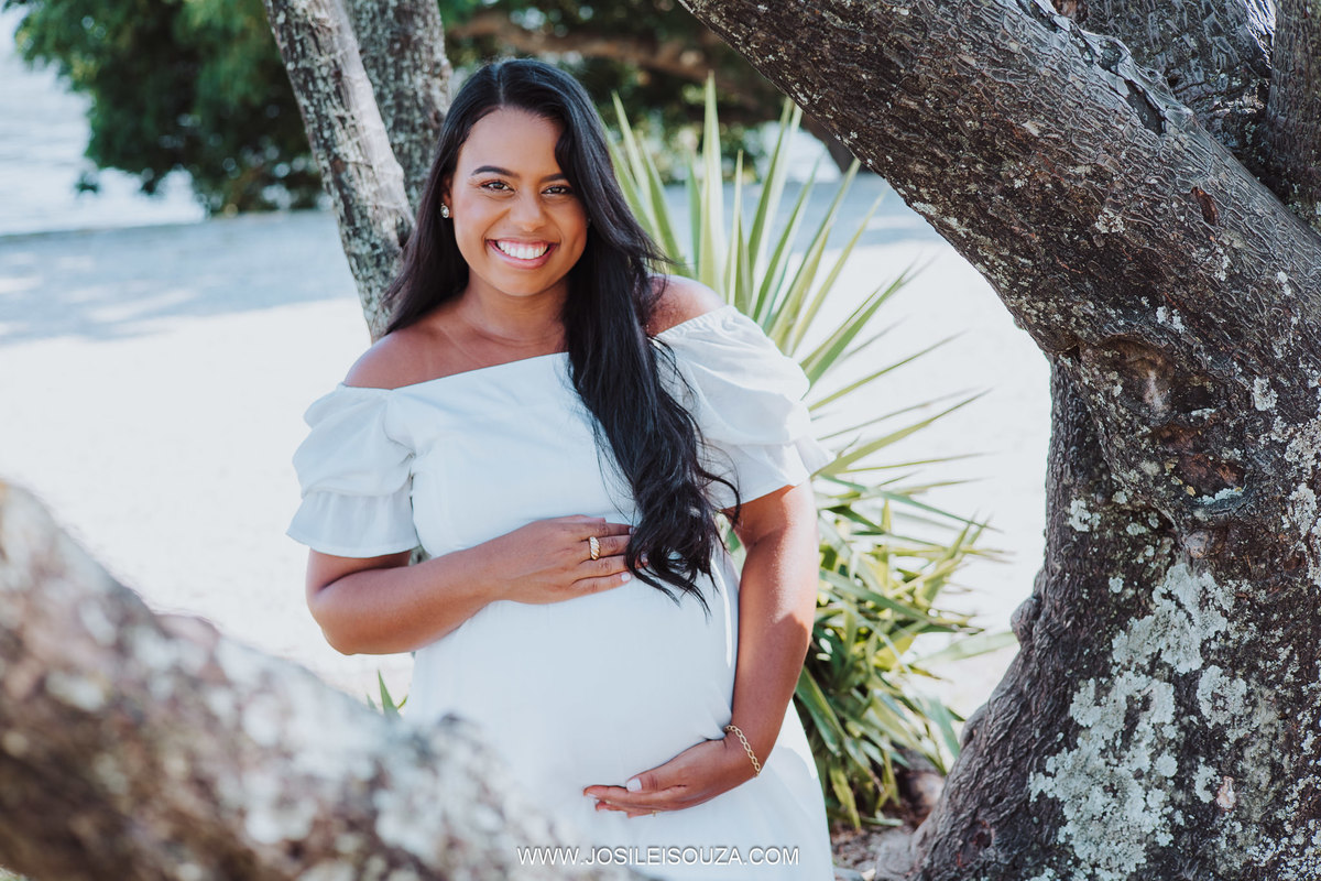 Ensaio de Gestante em Praia de Niterói - RJ