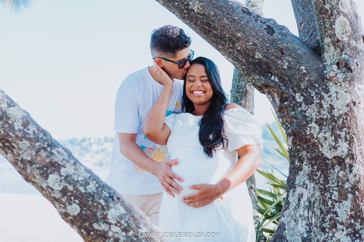 Ensaio de Gestante em Praia de Niterói - RJ
