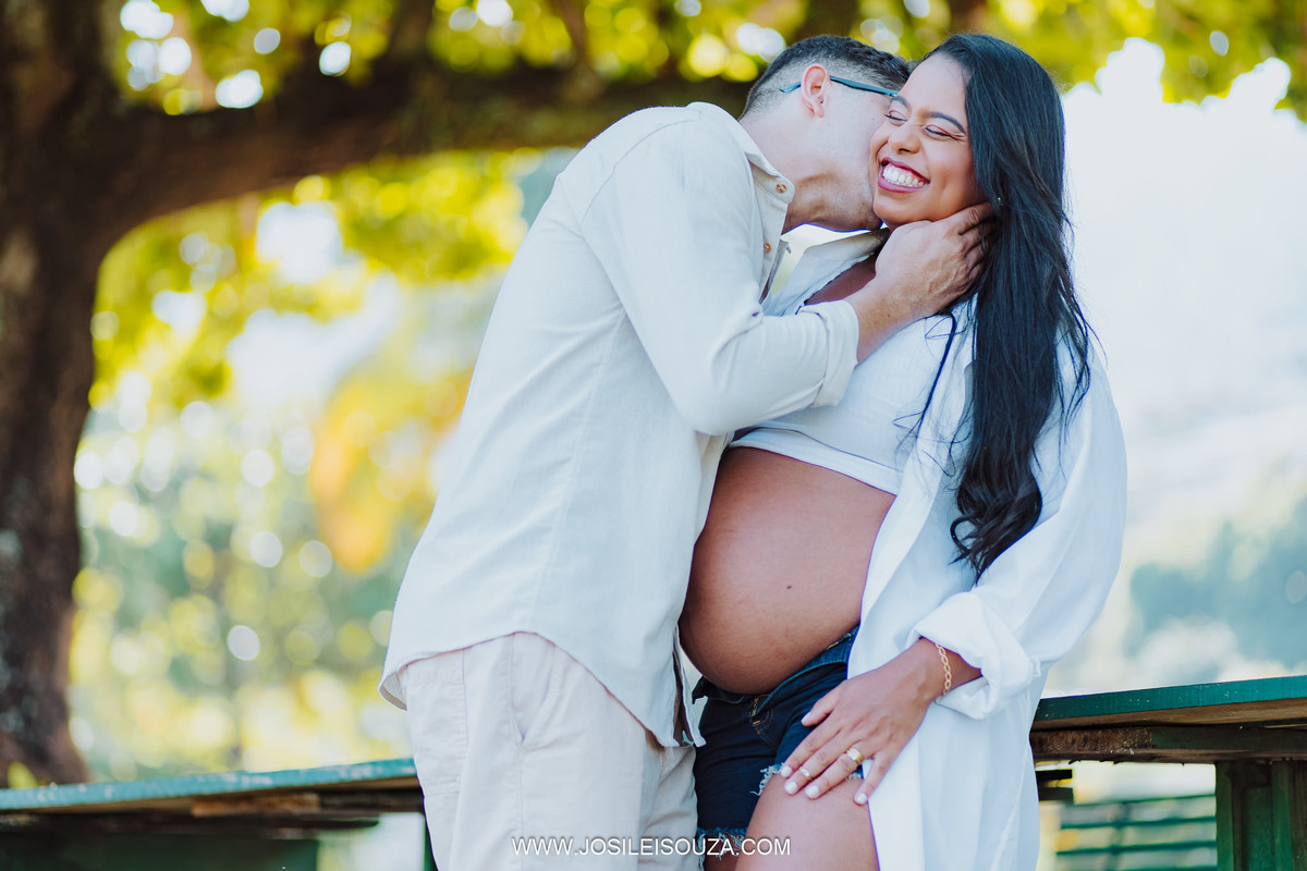 Ensaio de Grávida em Charitas Niterói - RJ