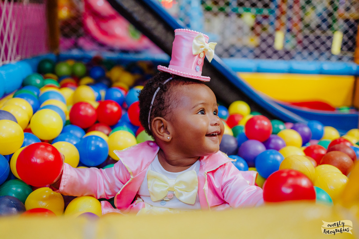 Fotografia de Aniversário Tema Circo Menina RJ