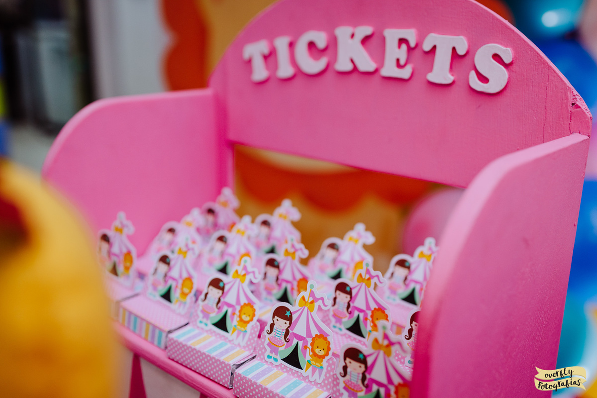 Fotografia de Aniversário Tema Circo Menina RJ