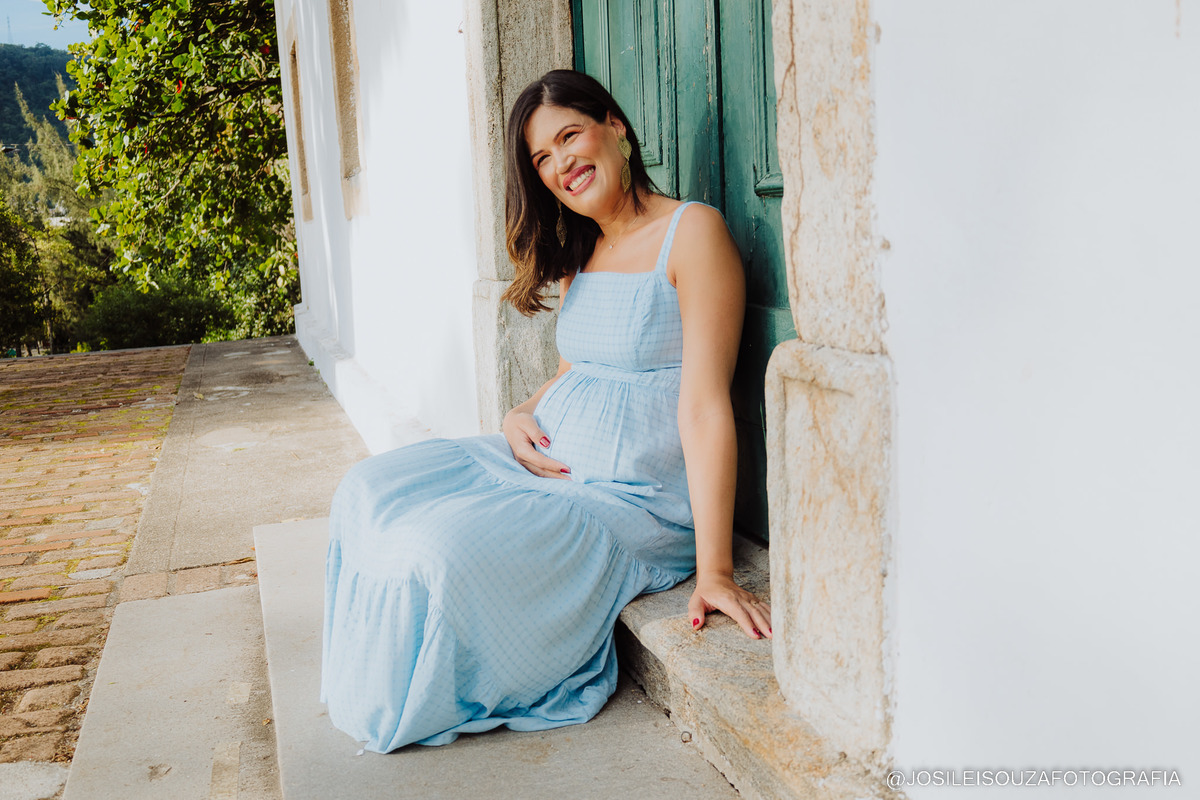 Ensaio de Grávida na paróquia São Francisco Xavier em Niterói