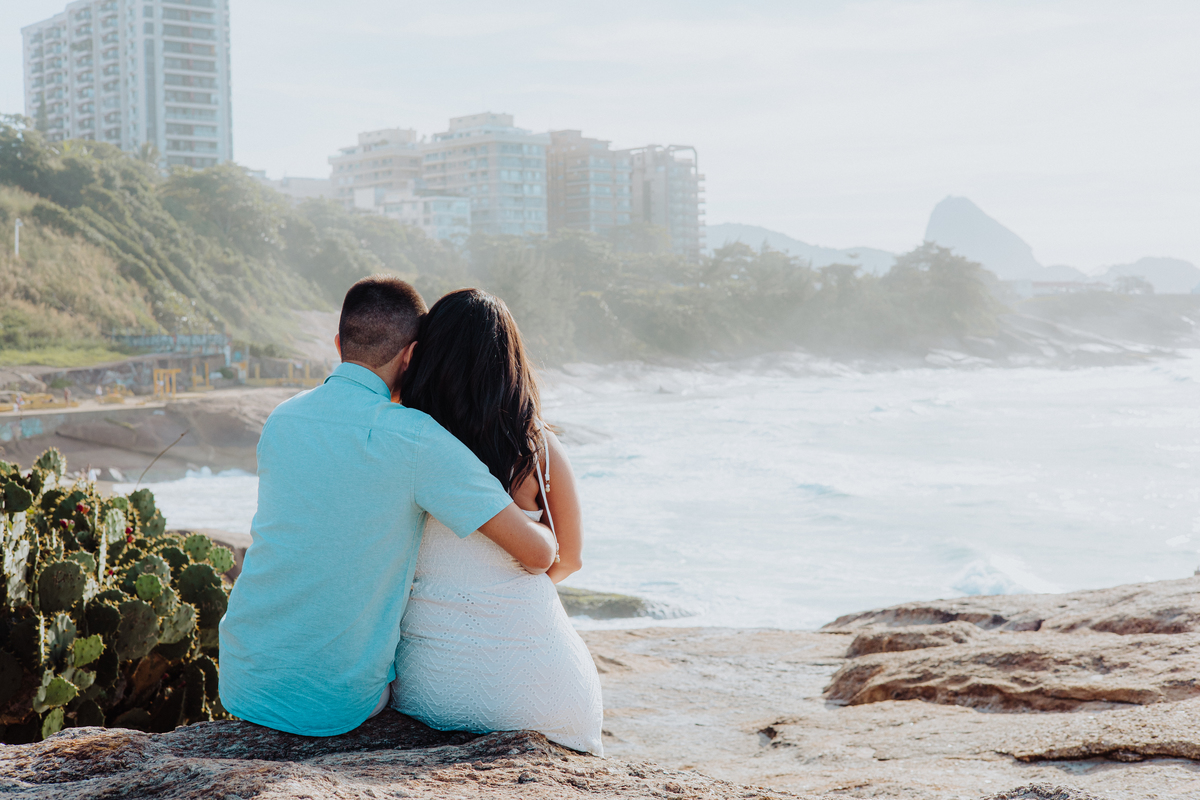 Ensaio de Casal na praia de Ipanema - RJ