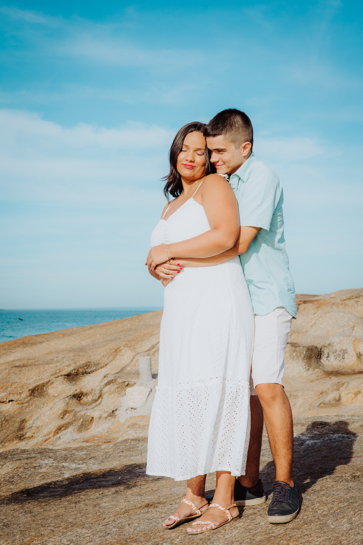 Ensaio Pré Wedding na praia de Ipanema - RJ
