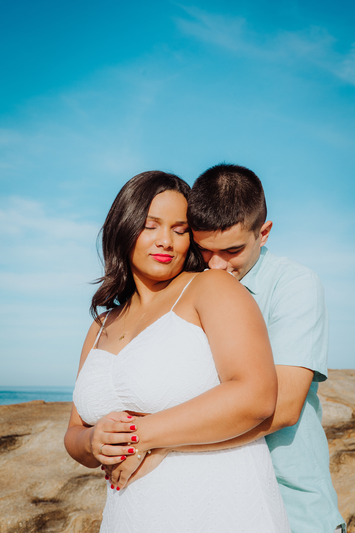 Ensaio Pré Wedding na praia de Ipanema - RJ