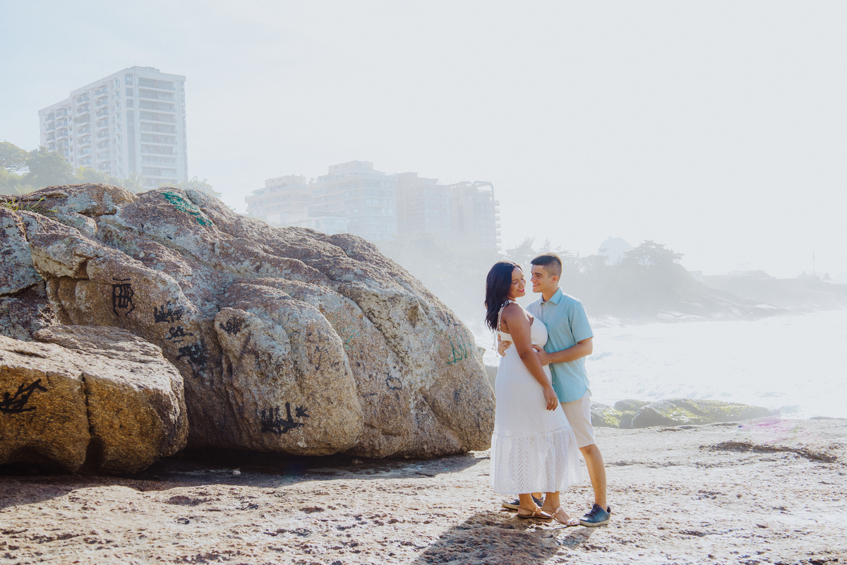 Ensaio Pré Casamento na praia de Ipanema - RJ
