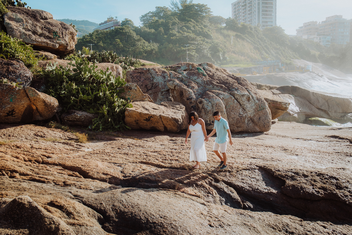 Ensaio Pré Casamento na praia de Ipanema - RJ