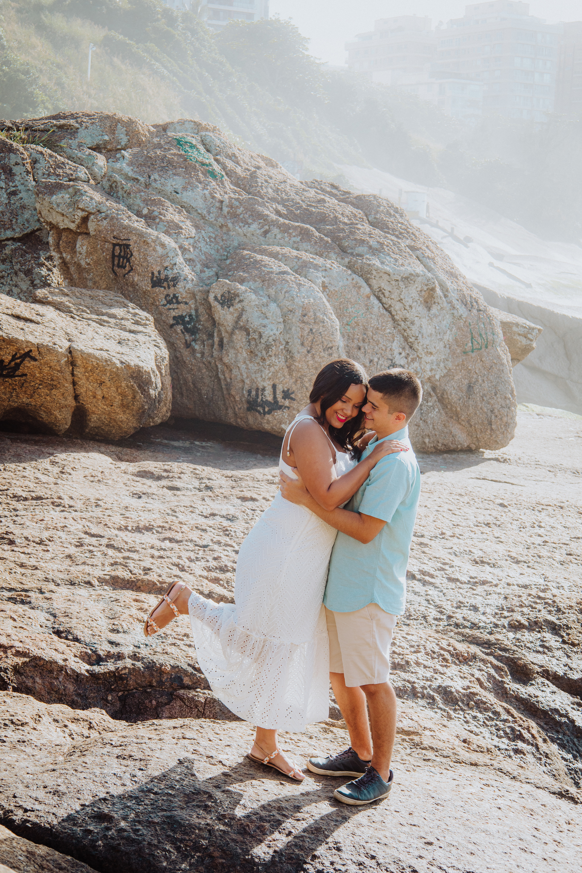 Ensaio Pré Casamento na praia de Ipanema - RJ