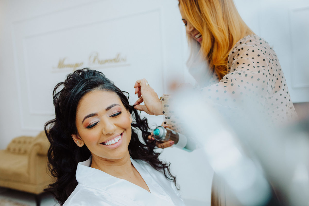 Making Of da noiva no Espaço Monique barcellos em são gonçalo