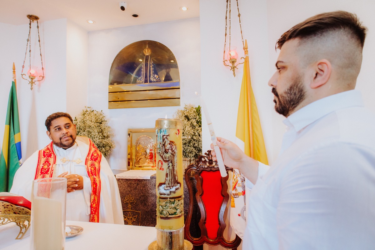 Batizado na capela do Cristo Redentor