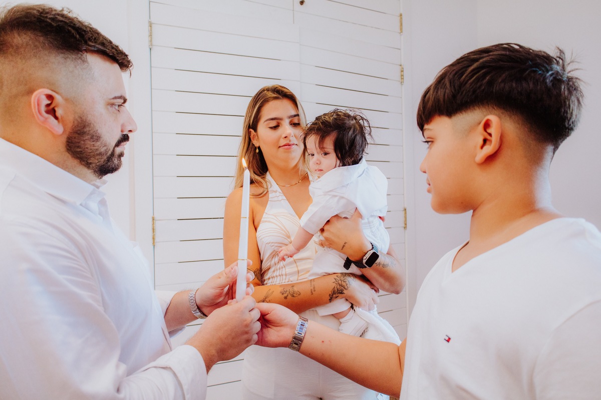Batizado na capela do Cristo Redentor