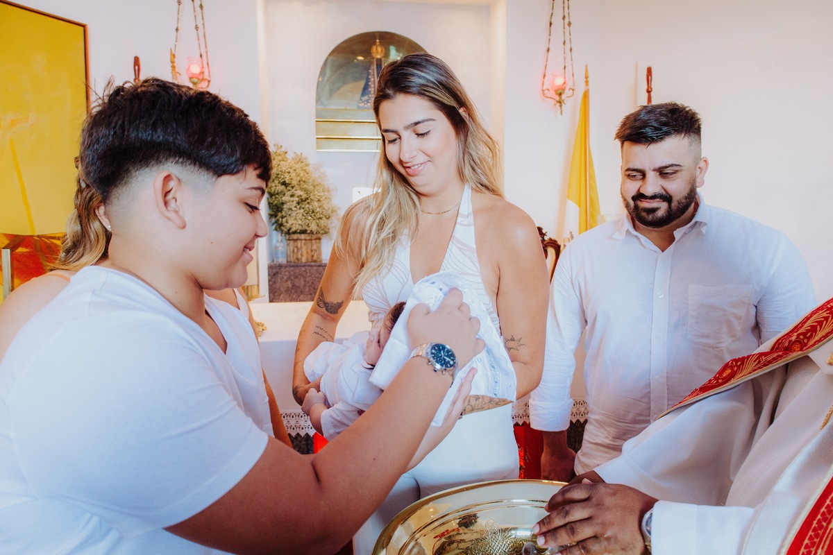 Batizado na capela do Cristo Redentor