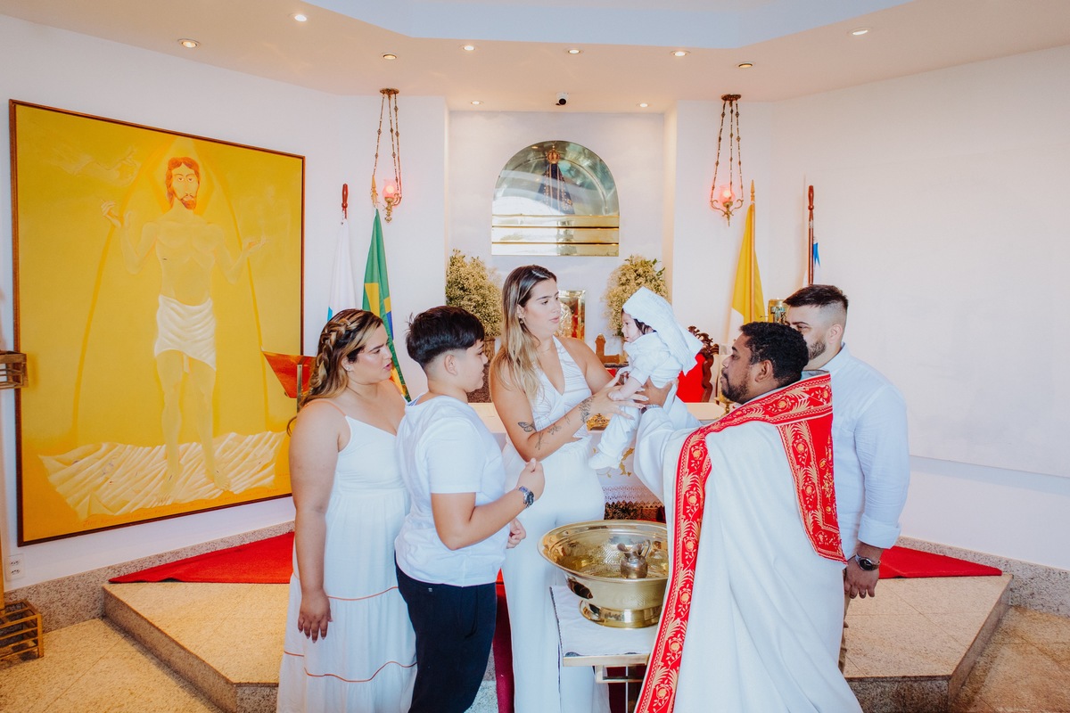 Batizado na capela do Cristo Redentor