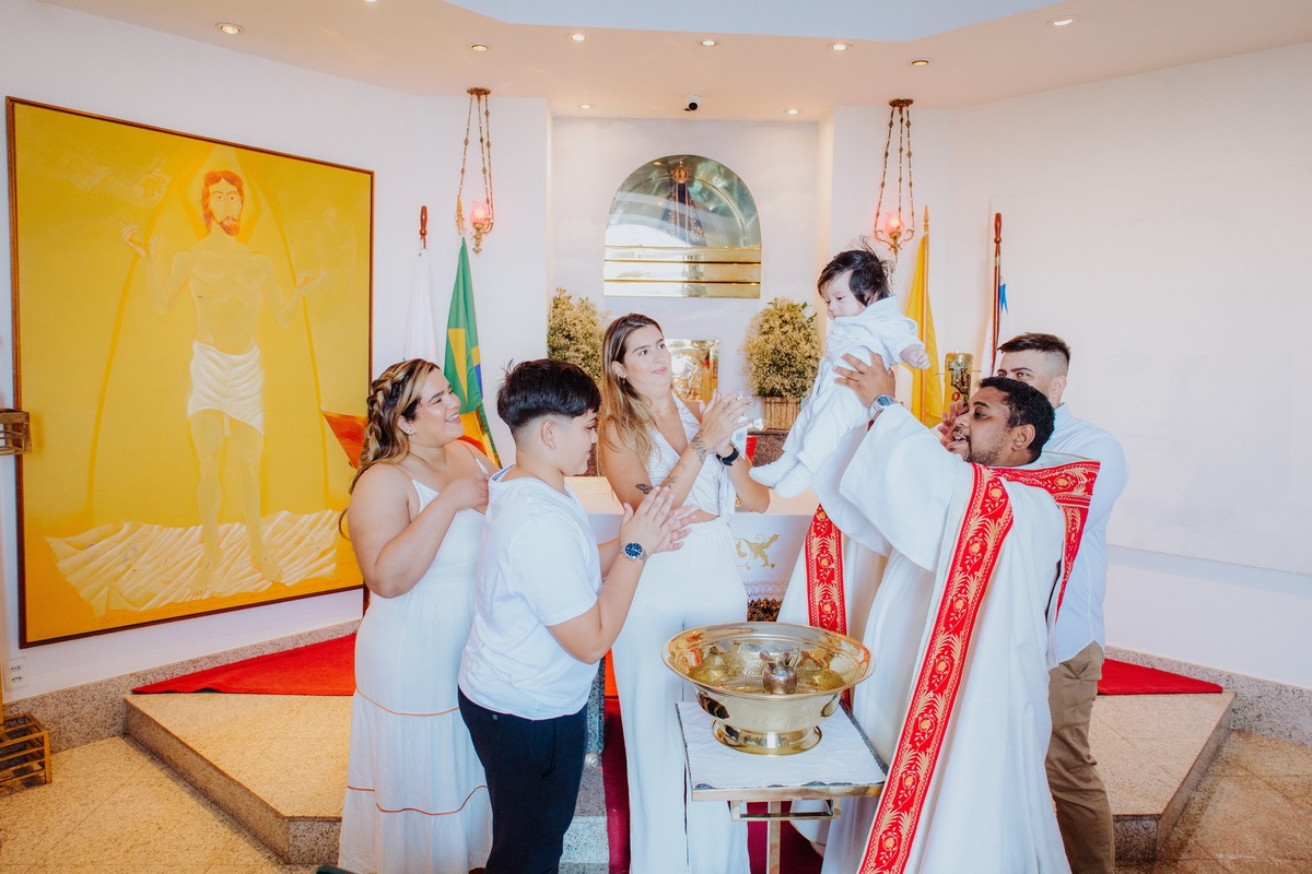 Batizado na capela do Cristo Redentor
