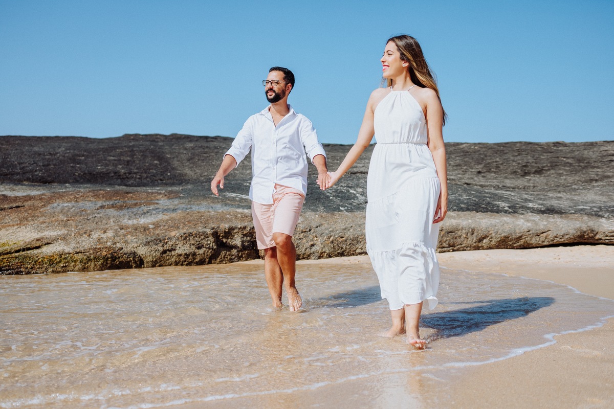 Ensaio de Pré Casamento na Praia RJ