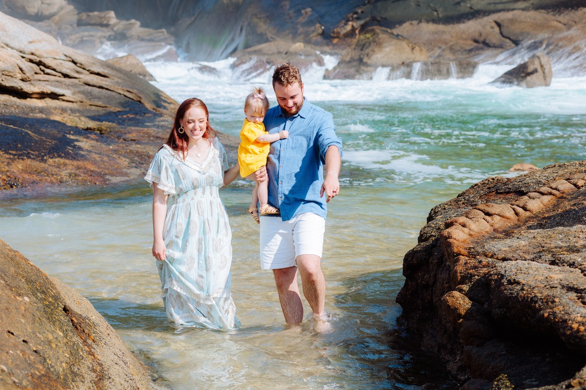 Ensaio Família em praia no Rio de Janeiro