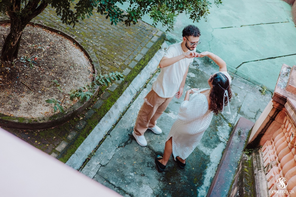 Ensaio de Casal no  Colégio Estadual Aurelino Leal