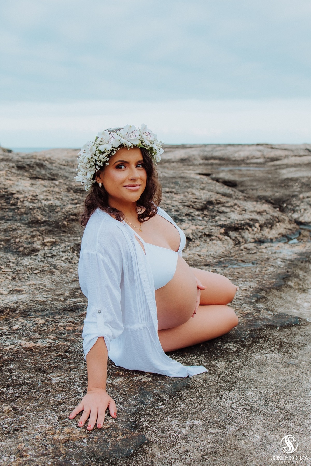 Ensaio de Gestante na Praia de Piratininga em Niterói