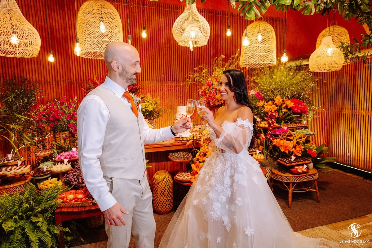 Casamento na areia da praia