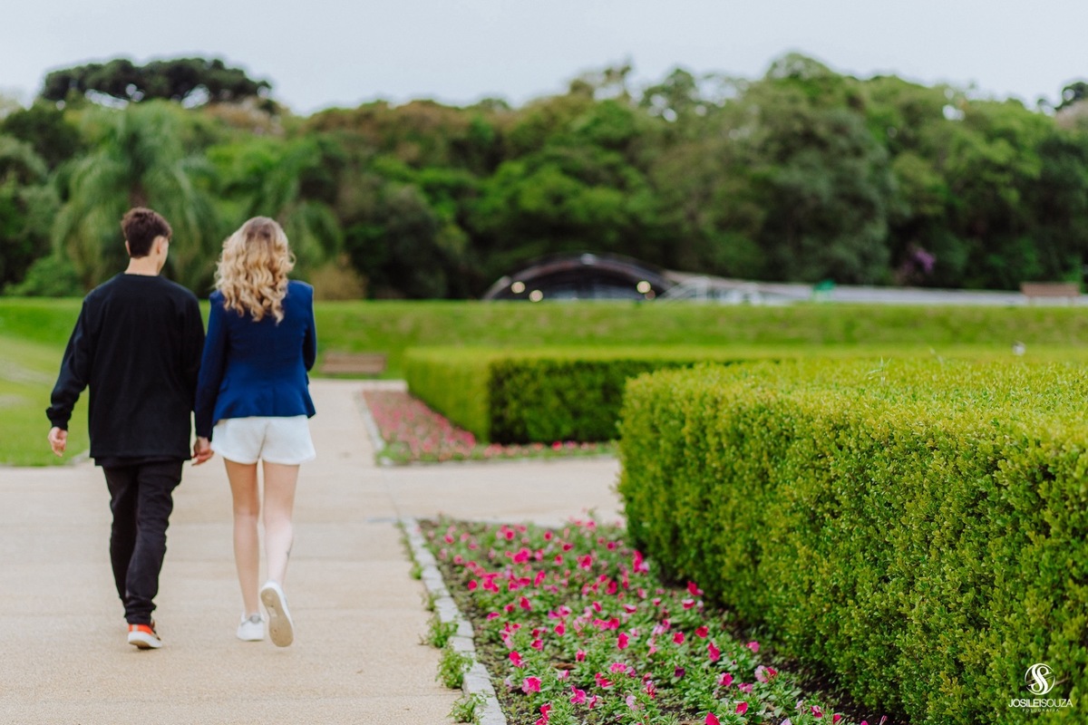 Ensaio de casal no jardim botânico