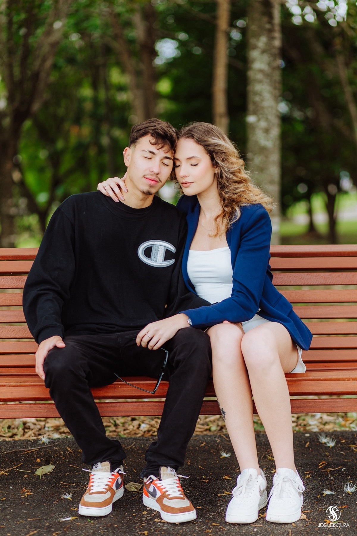 Ensaio de casal no jardim botânico