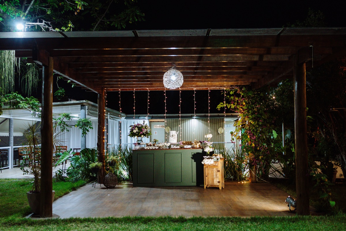 Casamento no salão de festas pérgola imperial