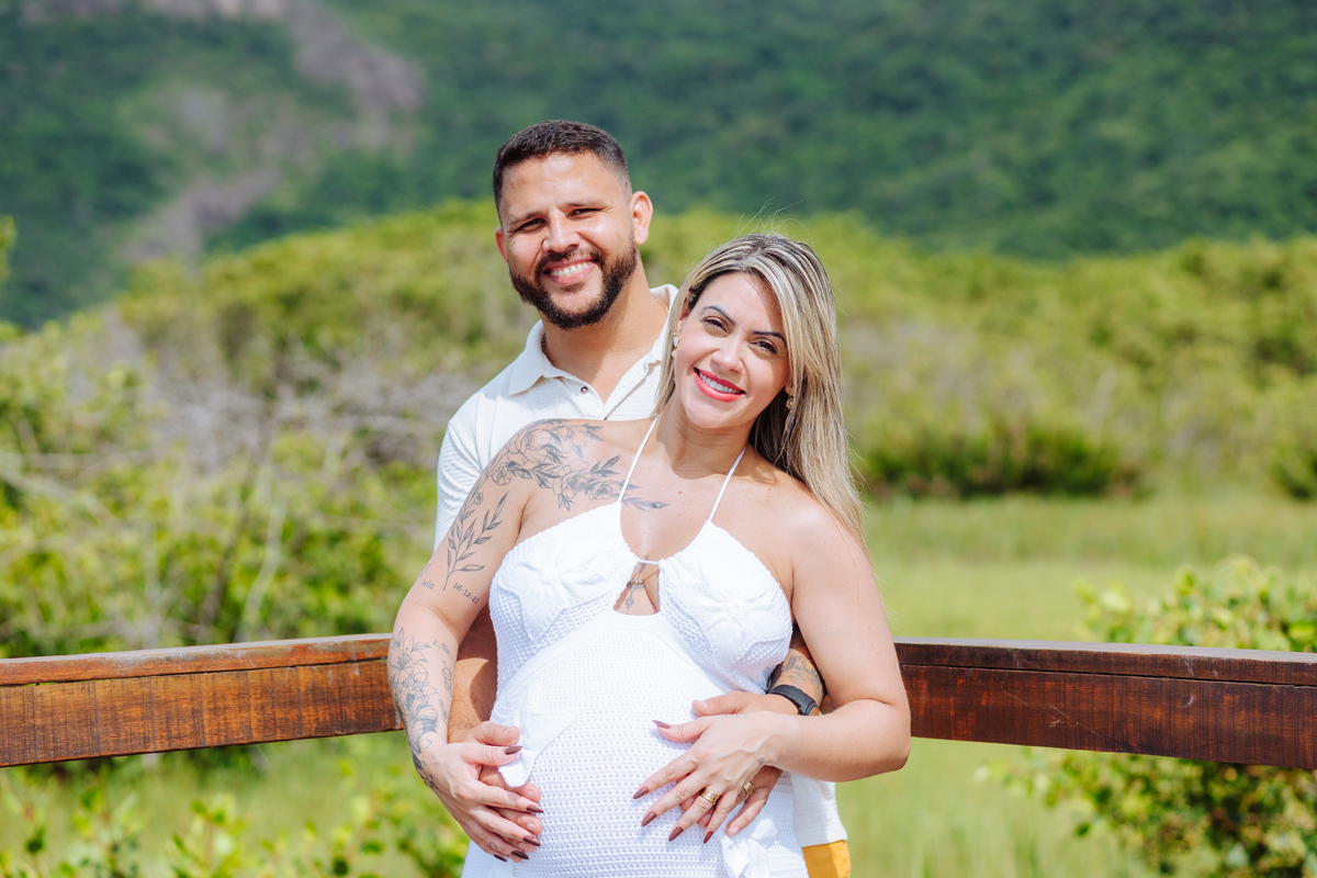 Ensaio de Gestante no parque orla em Piratininga.
