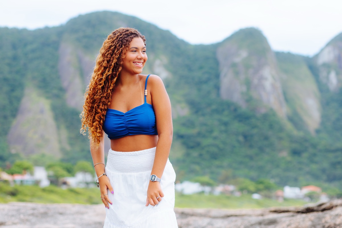 Ensaio de 15 anos na praia de itacoatiara Niterói - RJ