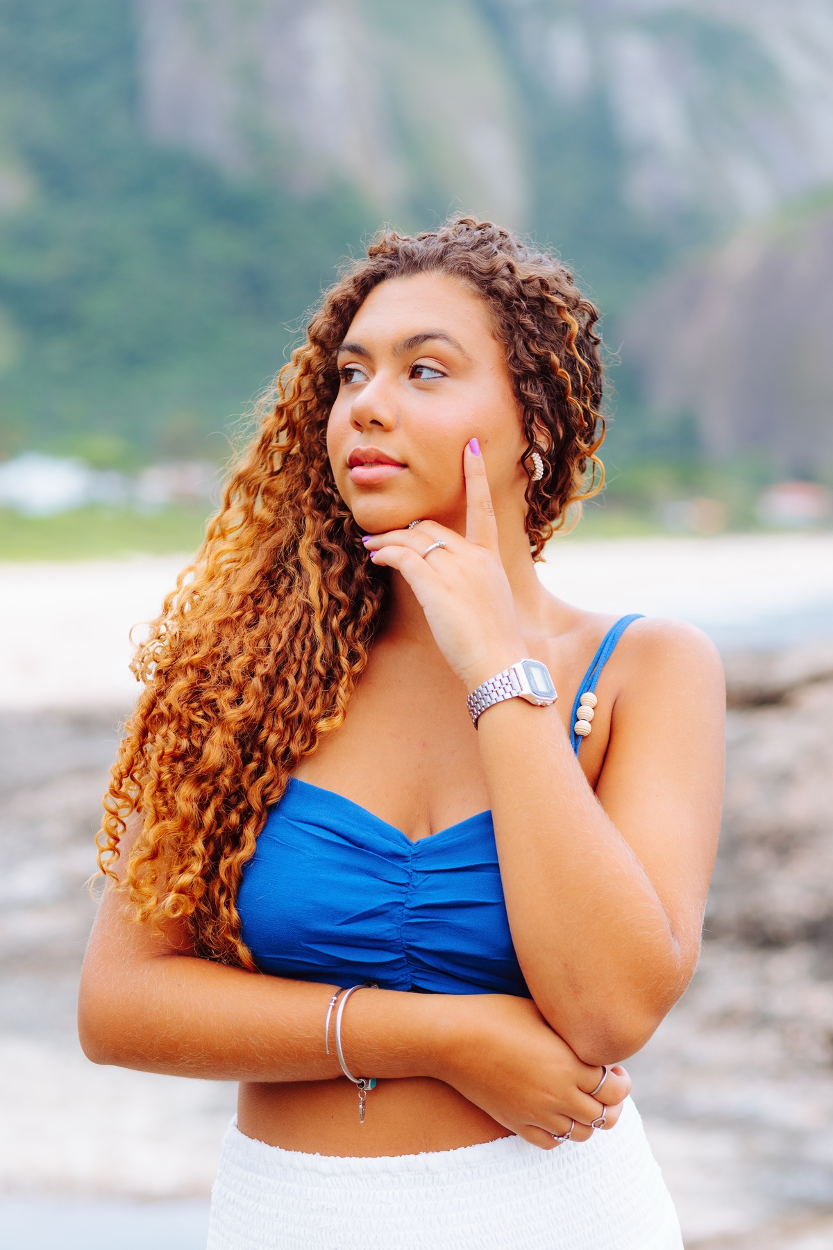 Ensaio de 15 anos na praia de itacoatiara Niterói - RJ