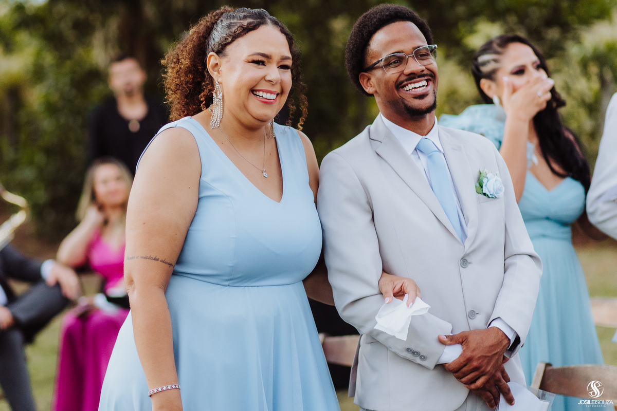 Fotografia de casamento com cerimônia no Sítio Xodó