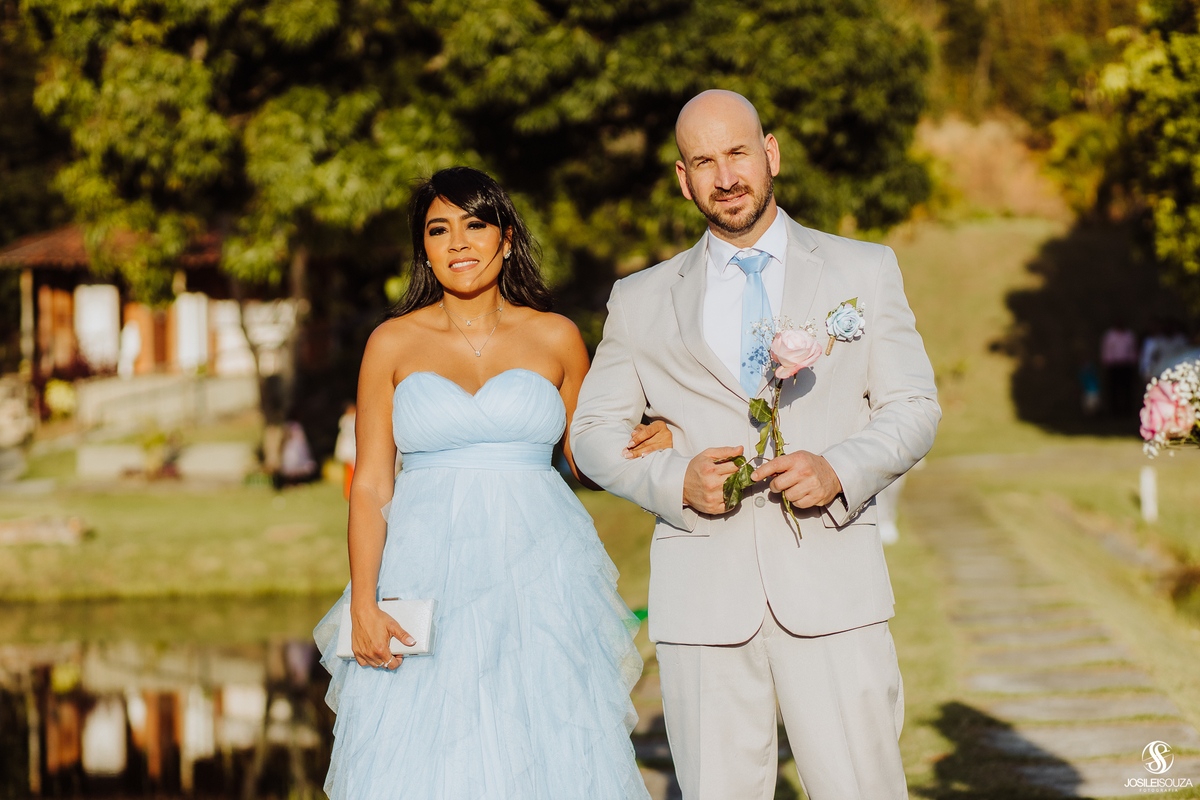 Casamento ao ar livre com produção Studio V Salão de Beleza