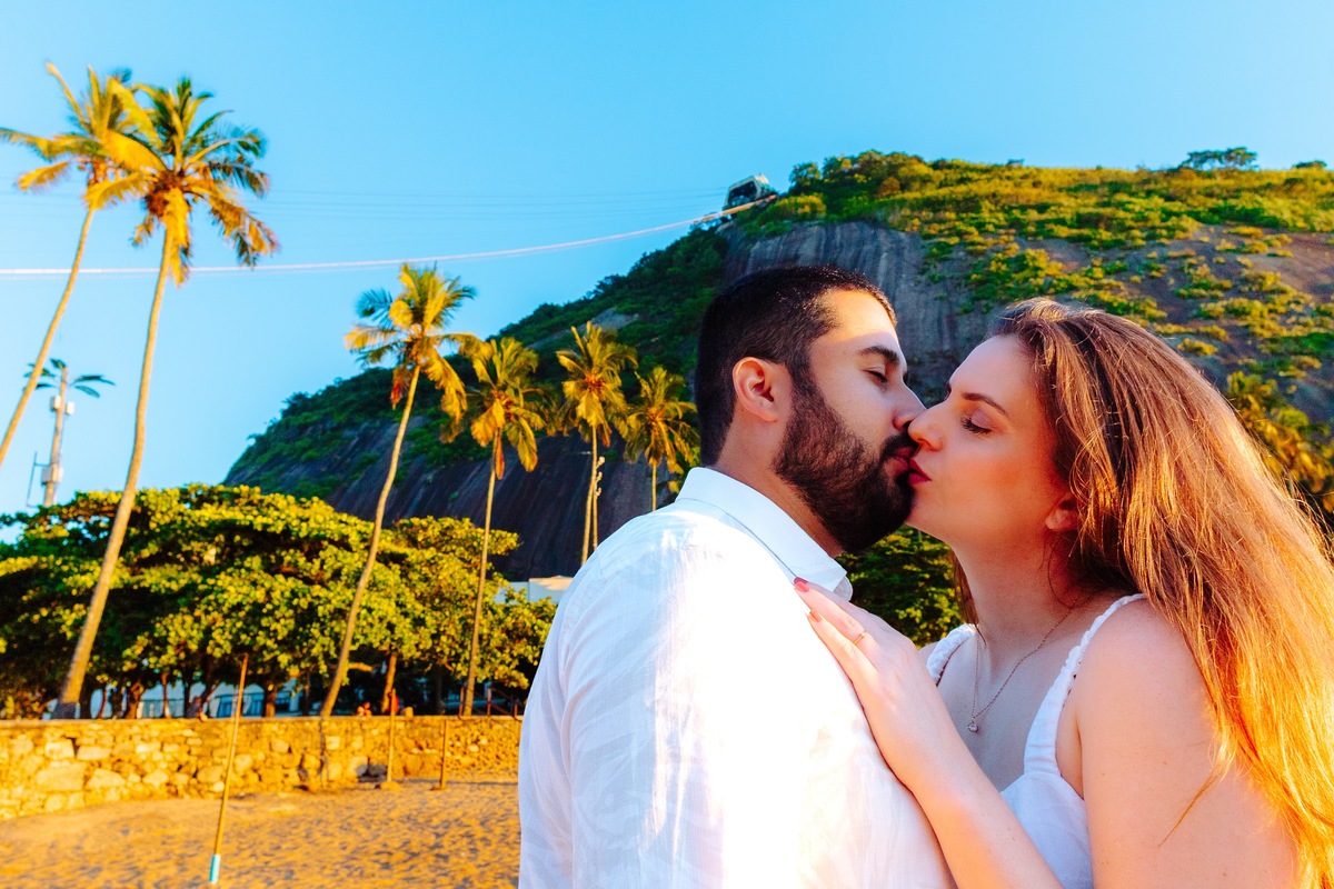 Ensaio ao nascer do sol na Praia Vermelha