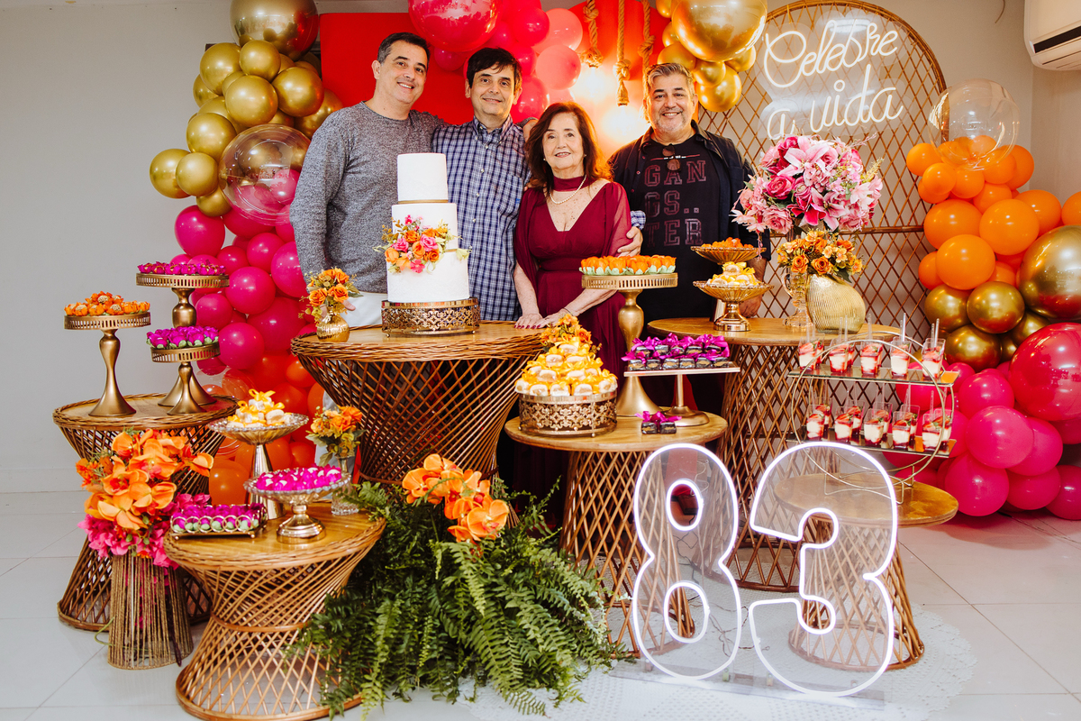 Decoração de aniversário adulto em Niterói.