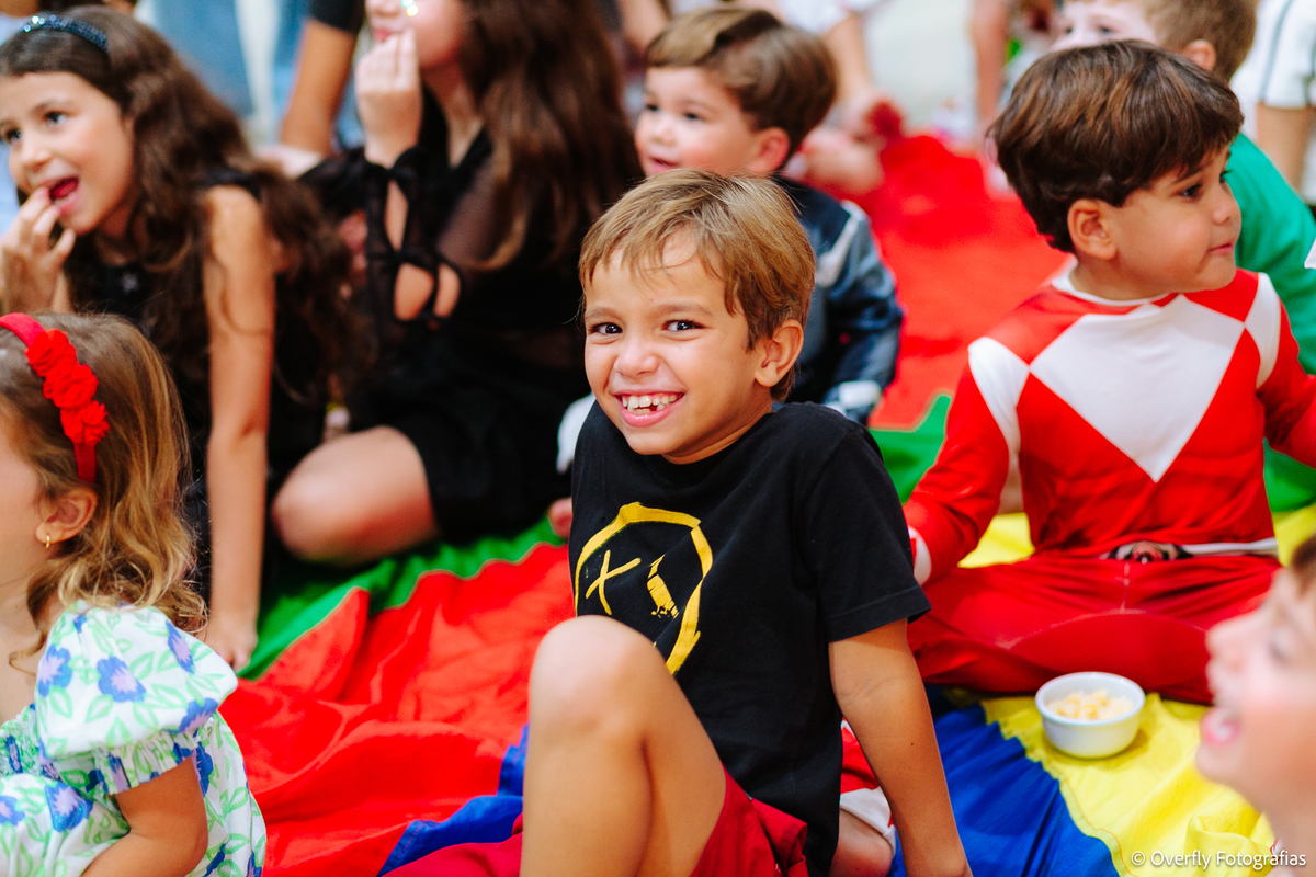 Amigos na festa de 7 anos do Eduardo