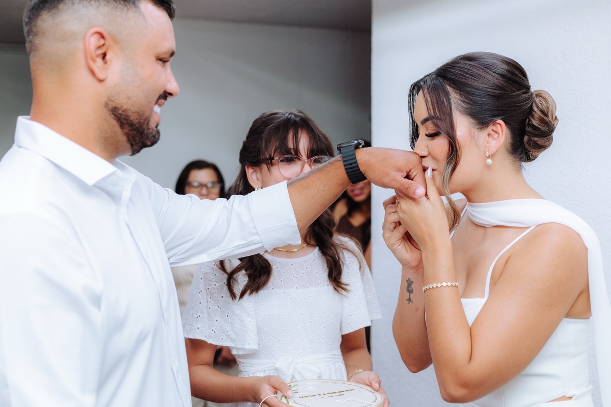 Fotografia de casamento no cartório em Itaboraí