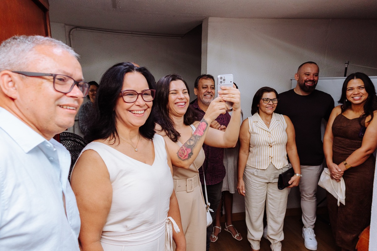 Fotografia de casamento no cartório em Itaboraí
