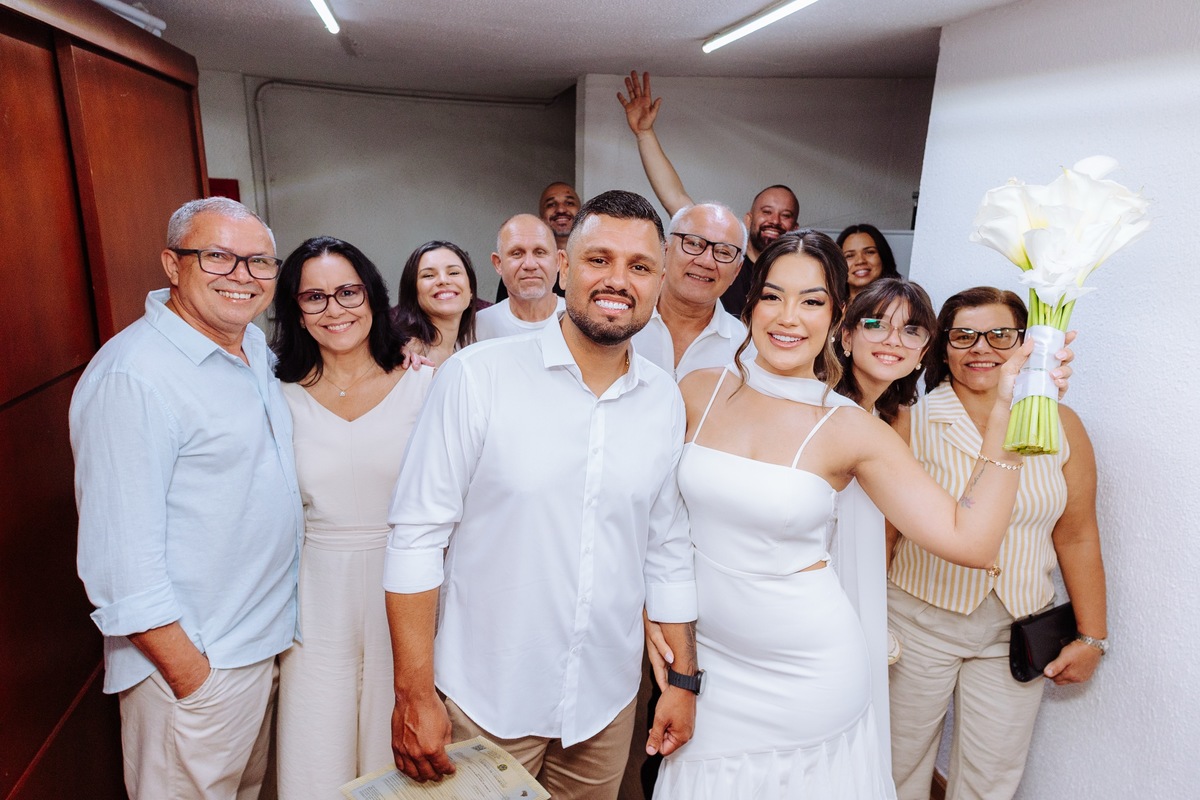 Fotografia de casamento no cartório em Itaboraí