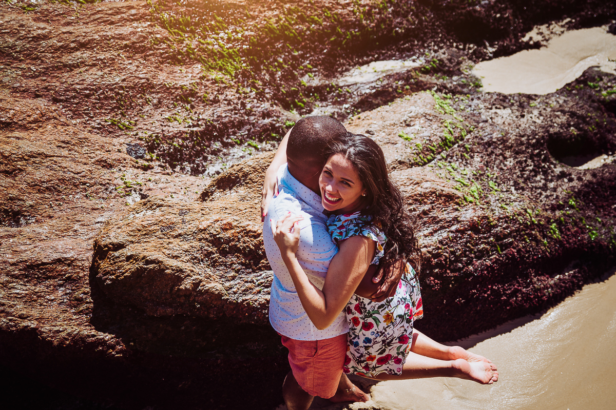 Ensaio de Casal - Tamires e Vinicius - Praia de Ipanema - Praia do Apoador - RJ