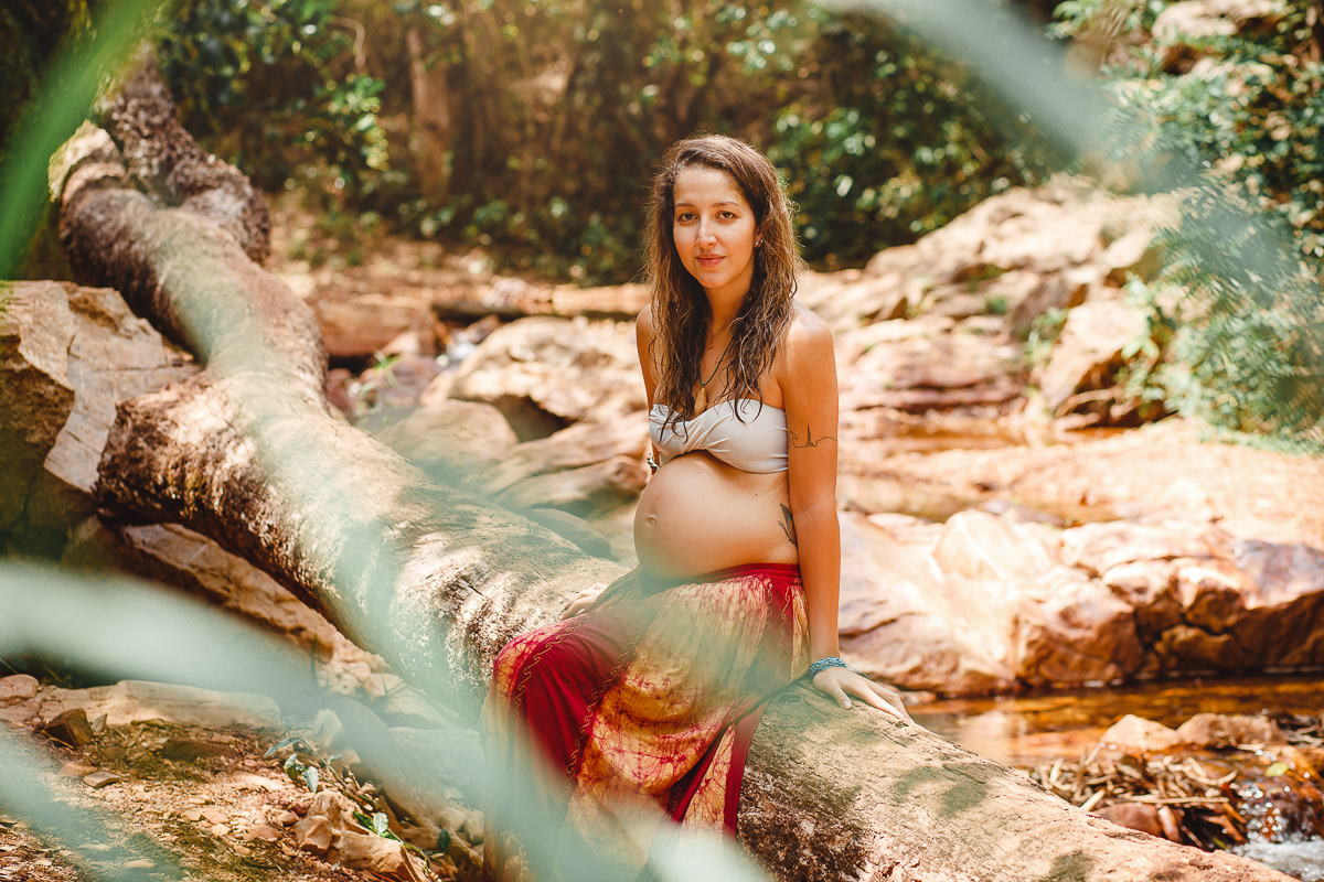 Ensaio de Gestante na Cachoeira