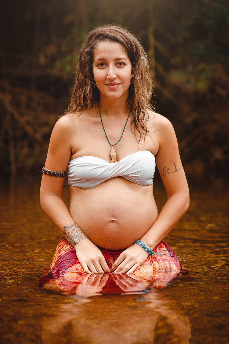 Ensaio de Gestante na Cachoeira